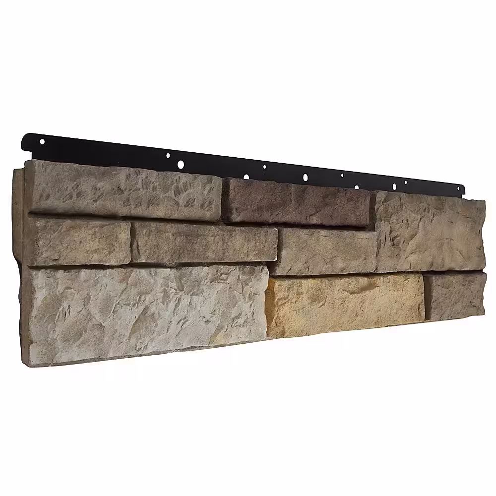 Boral 8 in. x 36 in. Versetta Stone Flat Ledgestone Terra Rosa Siding (6-Bundles)