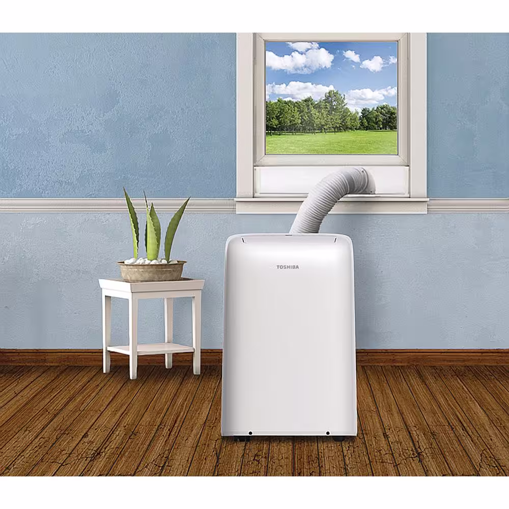 Toshiba 8,000 BTU (6,000 BTU DOE) 115-Volt Portable Air Conditioner with Dehumidifier Mode and Remote for rooms up to 250 sf