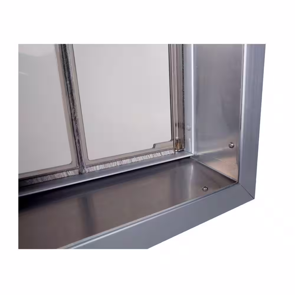 PlexiDor Performance Pet Doors 11-3/4 in. x 16 in. Wall Mount Silver Large Dog Door