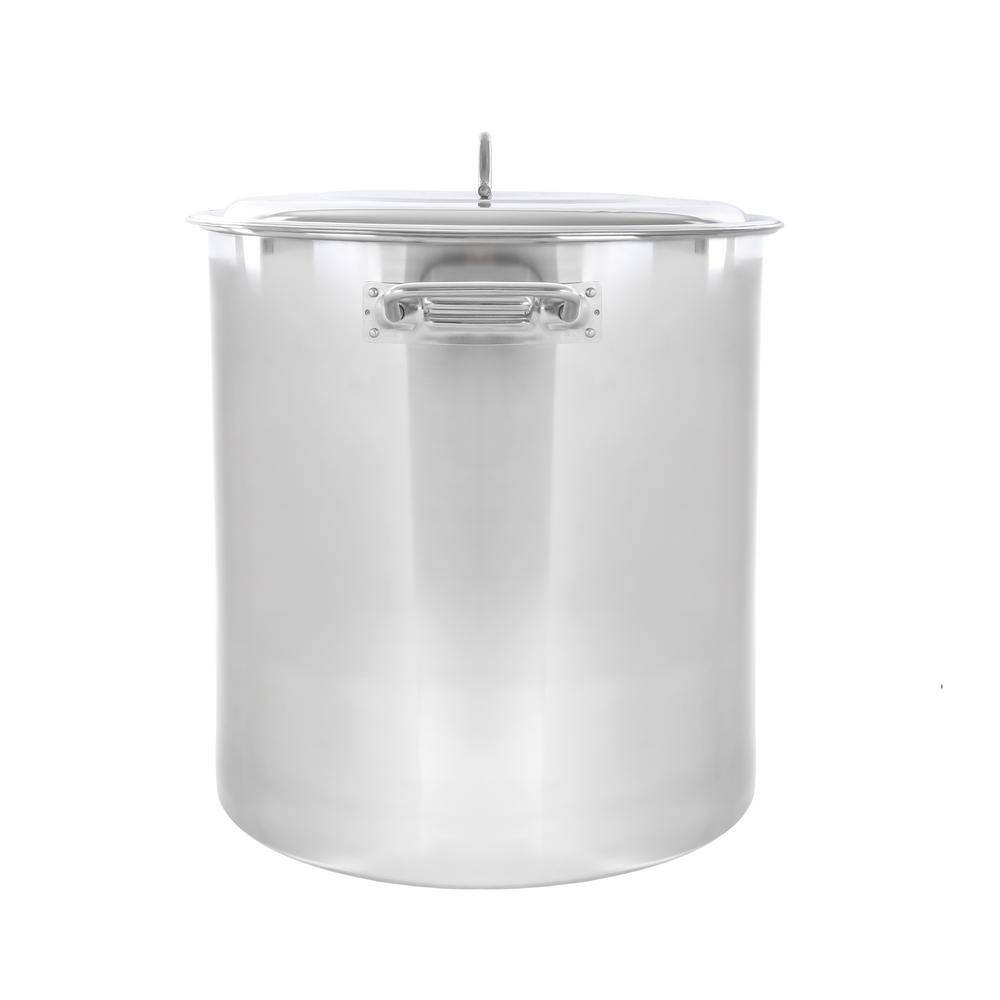 Concord 2-Pieces 60 Qt. Stainless Steel Stock Pot Cookware Set with Lid