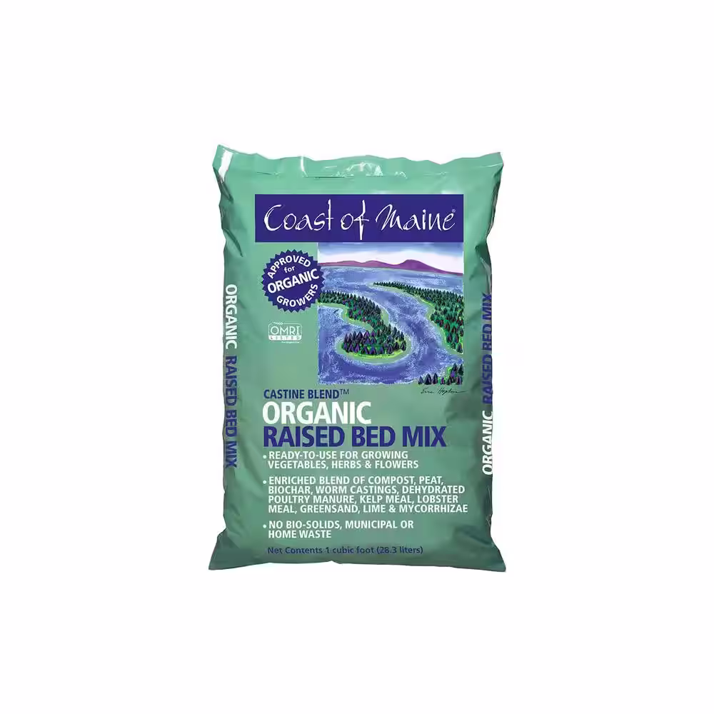 None Castine Blend Raised Bed Gardening Soil Mix, 1 cub. ft. (8-Pack)