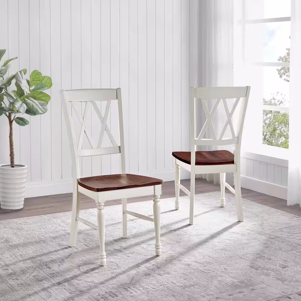 CROSLEY FURNITURE Shelby White Dining Chair (Set of 2)