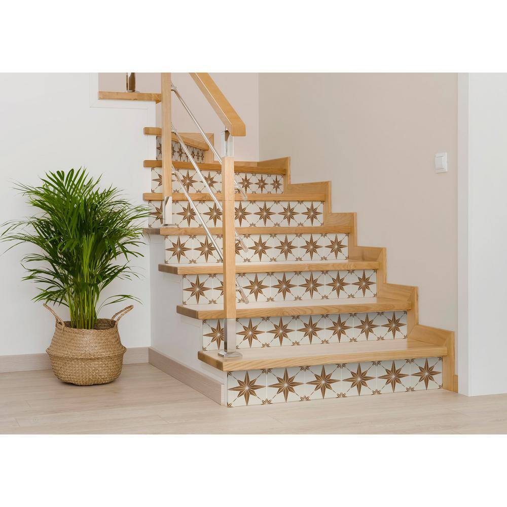 None Brown B58 12 in. x 12 in. Vinyl Peel and Stick Tile (24 Tiles, 24 sq.ft./Pack)