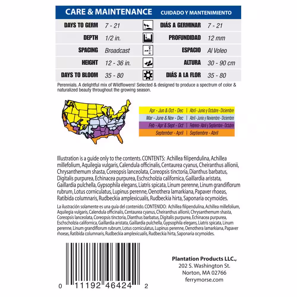 Ferry-Morse Wildflower Perennial Mixture Seed
