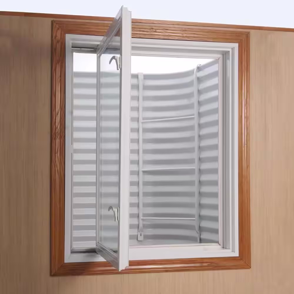 SHAPE PRODUCTS 68 in. W x 36 in. D x 60 in. H White Steel Egress Window Well