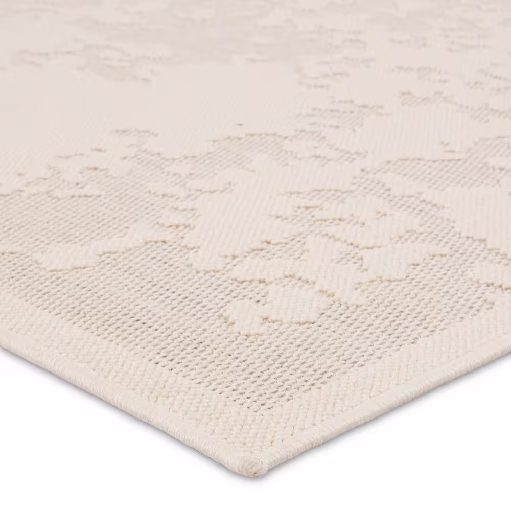 None Paradox 9 ft. x 12 ft. Abstract Cream Indoor/Outdoor Area Rug
