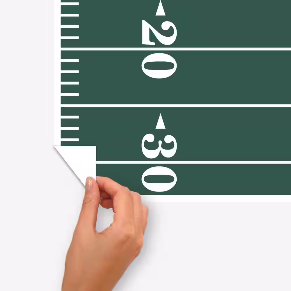 RoomMates GREEN FOOTBALL FIELD DRY ERASE XL GIANT PEEL and STICK WALL DECALS