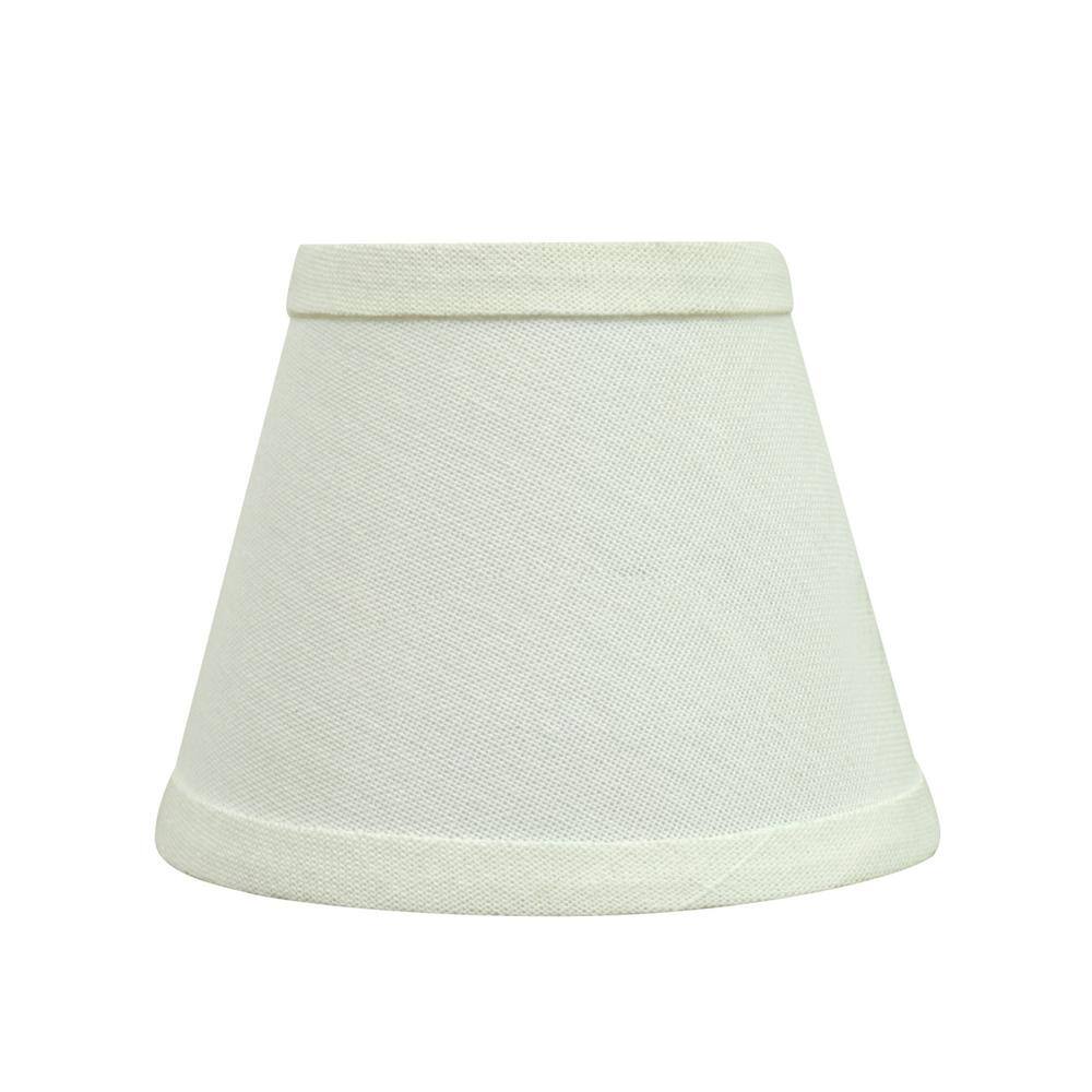Aspen Creative Corporation 5 in. x 4 in. White Hardback Empire Lamp Shade (6-Pack)