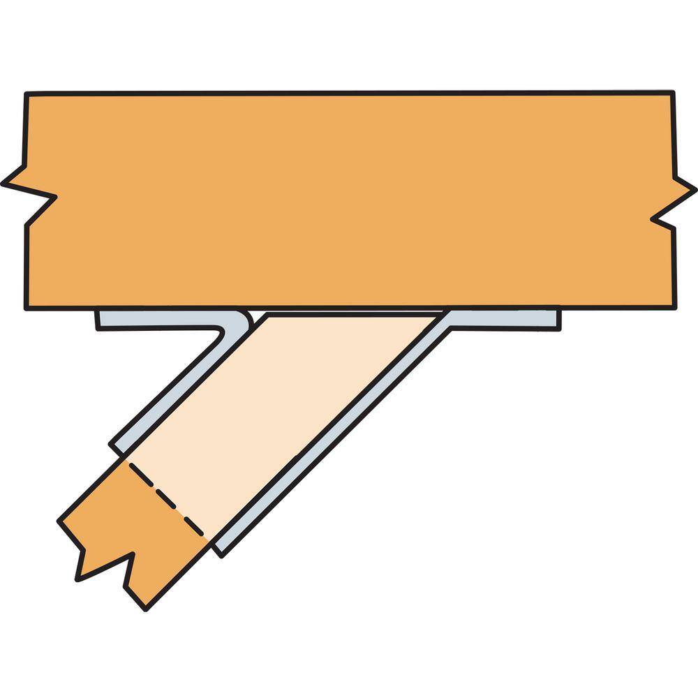 Simpson Strong-Tie SUL Galvanized Joist Hanger for 2-5/16 in. x 11-7/8 in. Engineered Wood, Skewed Left