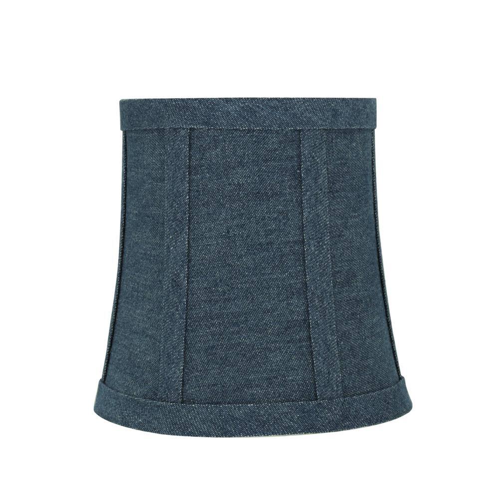 Aspen Creative Corporation 5 in. x 5 in. Washing Blue Bell Lamp Shade (5-Pack)