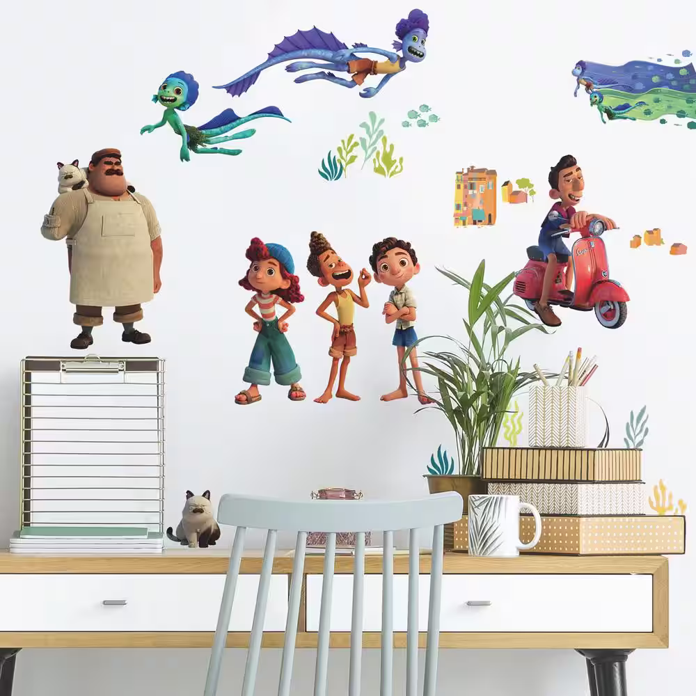 RoomMates Pixar Luca Multi-Colored Vinyl Wall Decal