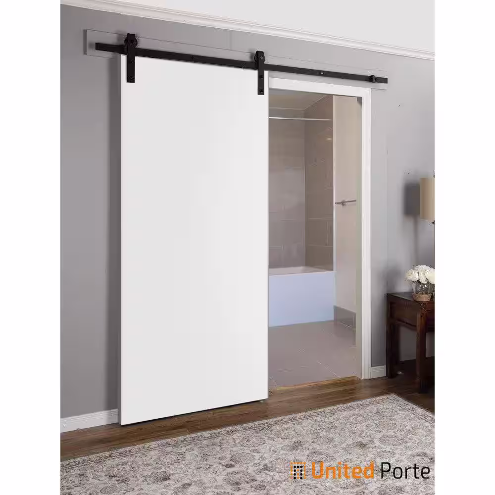 Sartodoors 0010 32 in. x 84 in. Flush No Bore Solid Core White Finished Pine Wood Interior Door Slab