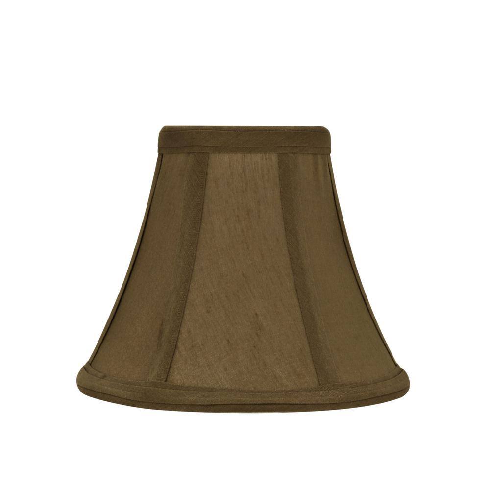 Aspen Creative Corporation 6 in. x 5 in. Light Brown Bell Lamp Shade (9-Pack)