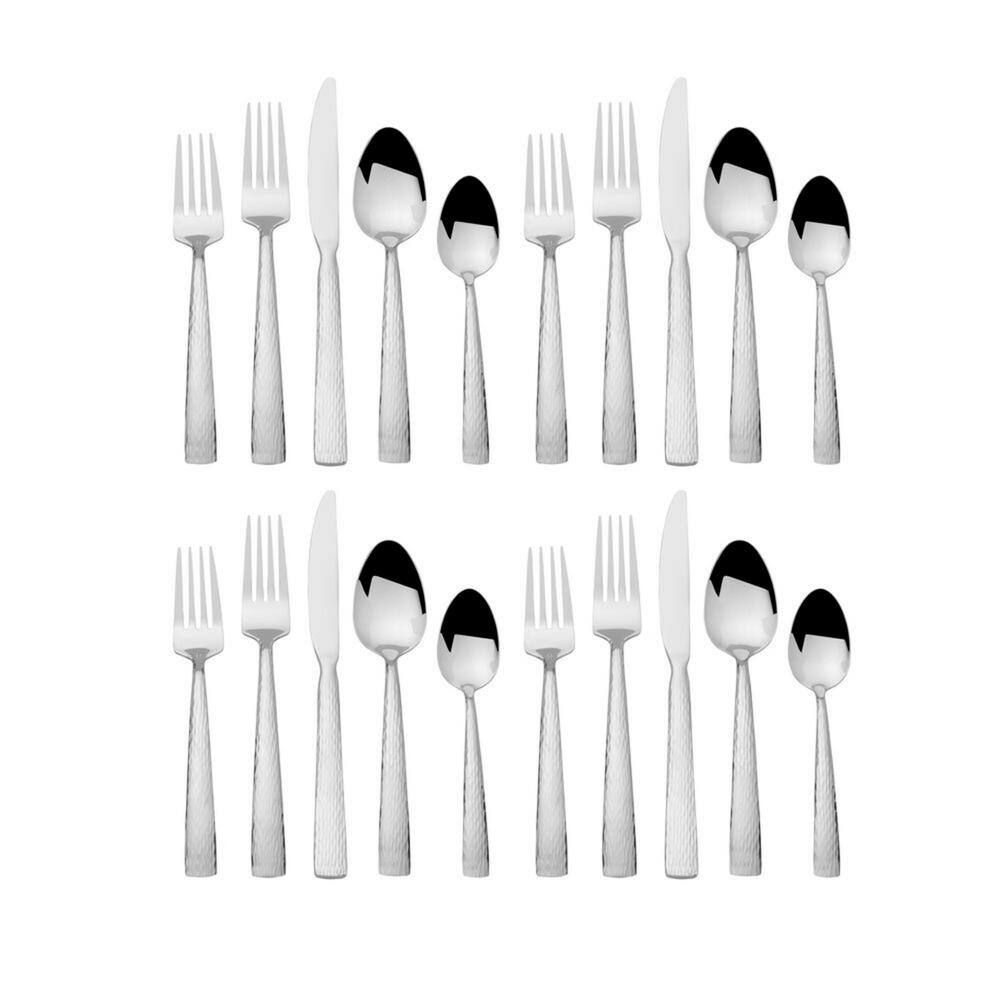Gourmet Basics by Mikasa Elliot 20-pc Flatware Set, Service for 4, Stainless Steel 18/0