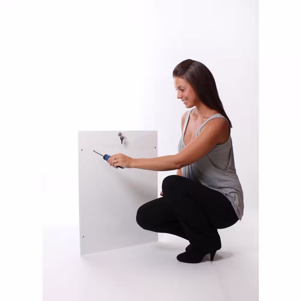 PlexiDor Performance Pet Doors 16 in. x 23.75 in. Chew Proof XLarge Silver Door Mount Dog Door