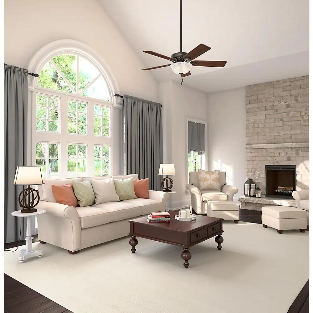 Hunter Pro's Best Five Minute 52 in. Indoor New Bronze Ceiling Fan with Light Kit