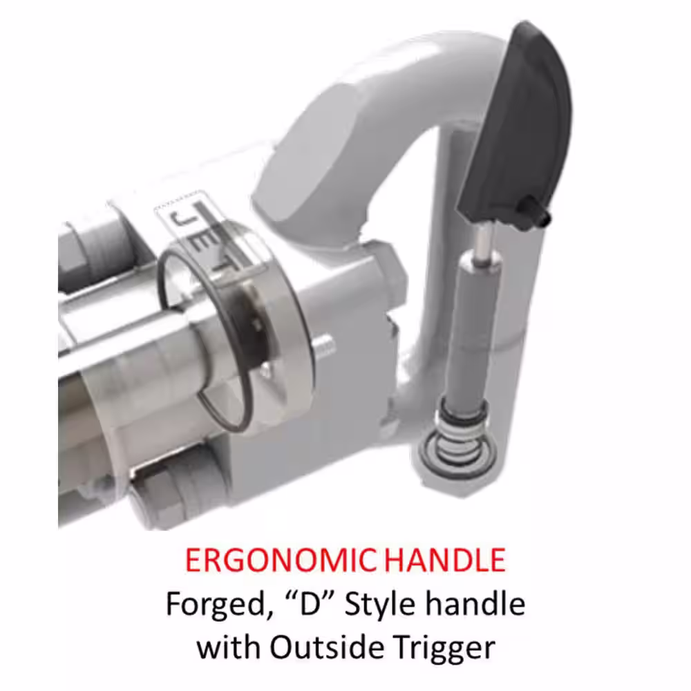 Jet 4 in. Stroke Hex Shank 4-Bolt Chipping Hammer