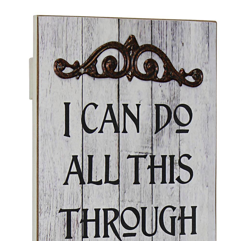 Stonebriar Collection 23 in. x 8 in. Wooden Wall Art