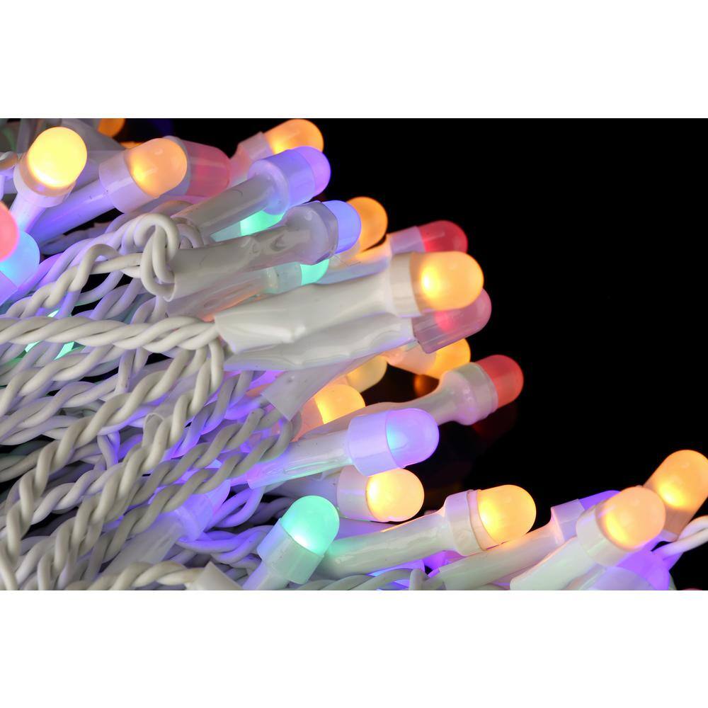 Novolink Bundle - 200 Light 8 mm Mini Globe Multi-Color Icicle LED String Light with Wireless Smart Control + 200 Light Add-on