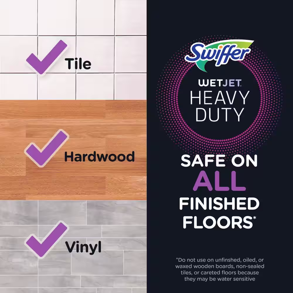 Swiffer Wetjet 42.2 oz. Vinyl, Tile and Laminate Liquid Floor Cleaner (2-Count)