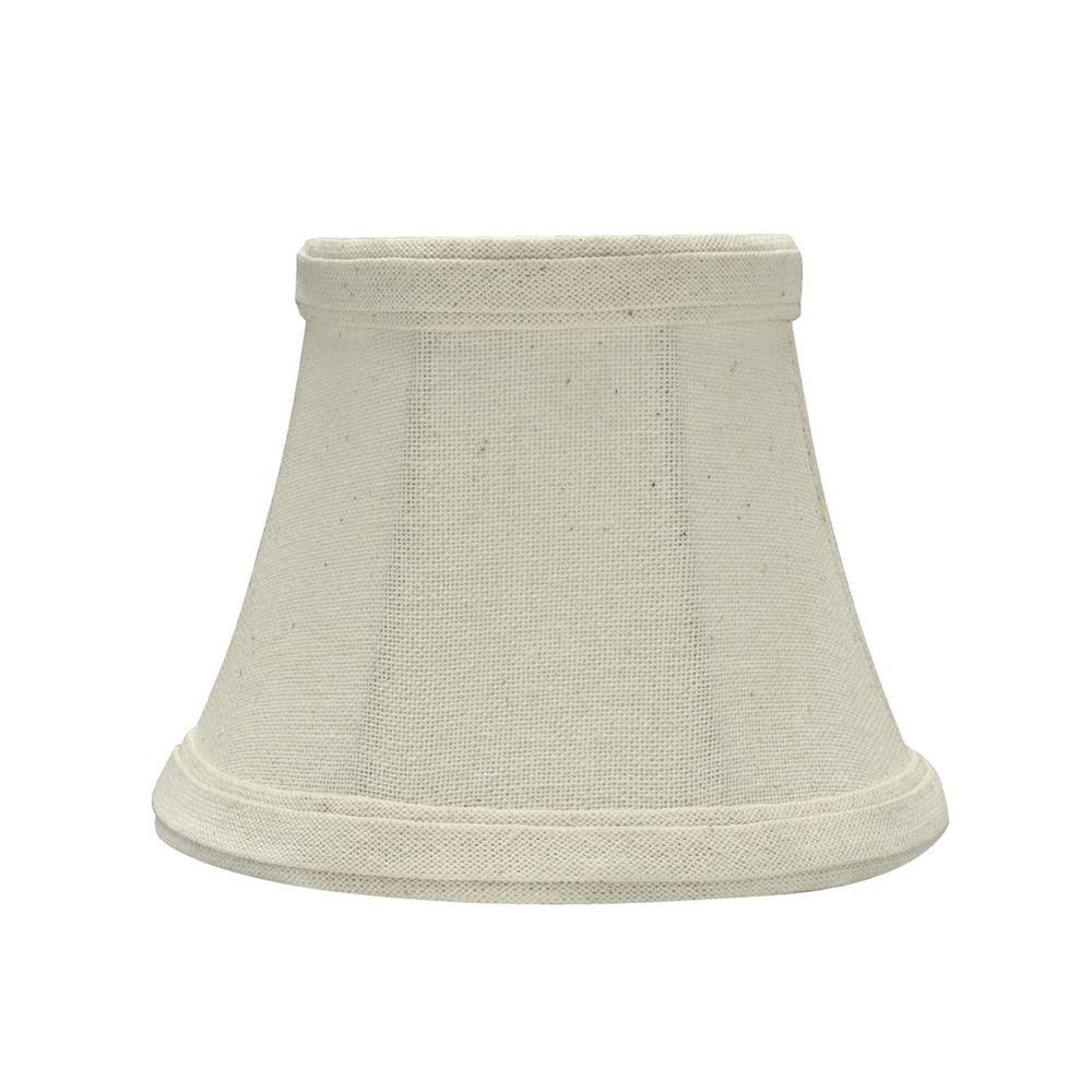 Aspen Creative Corporation 5 in. x 4 in. Off White Bell Lamp Shade (6-Pack)