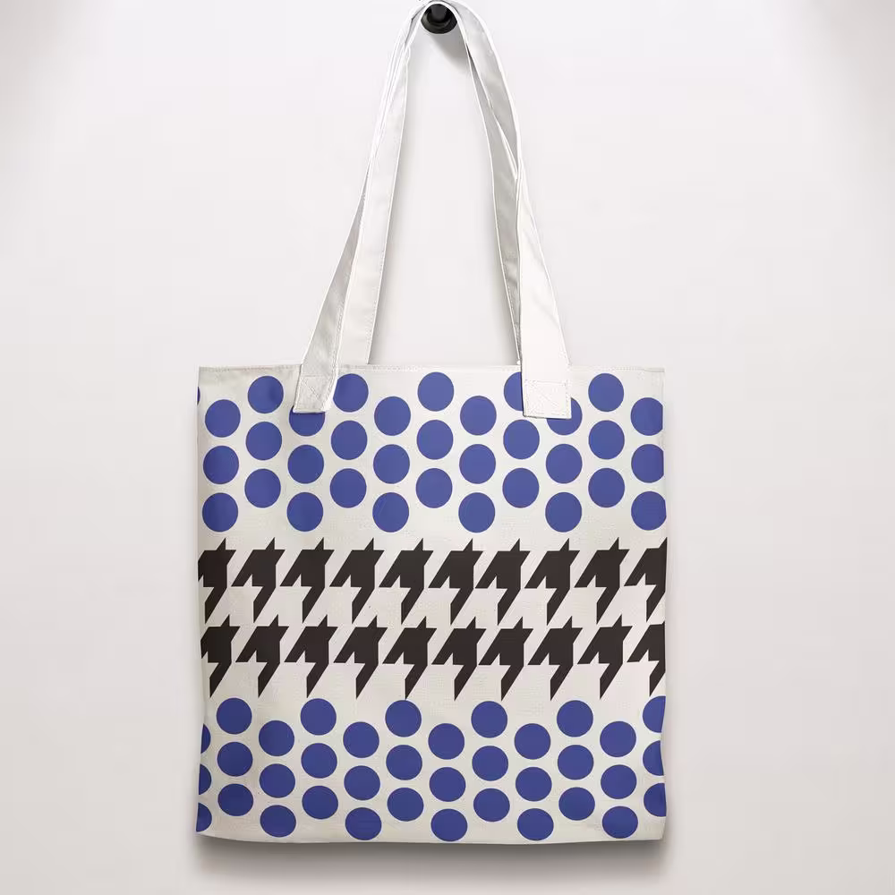 Stencil1 Dots and Houndstooth Medium Repeat Pattern Stencil