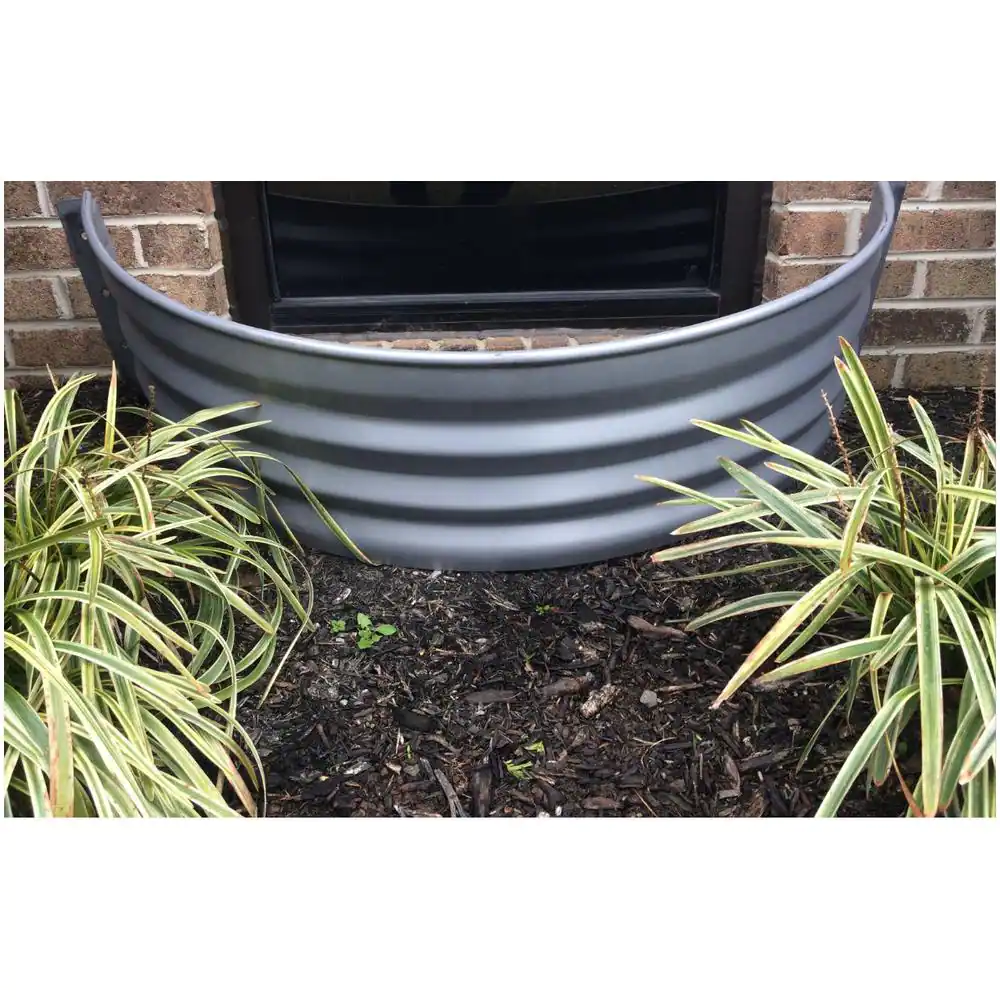 Vestal Manufacturing Vestal 37 in. x 24 in. Galvanized Metal Round Window Well