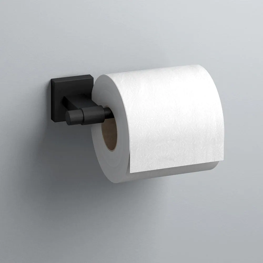 Franklin Brass Maxted Single Arm Toilet Paper Holder in Matte Black