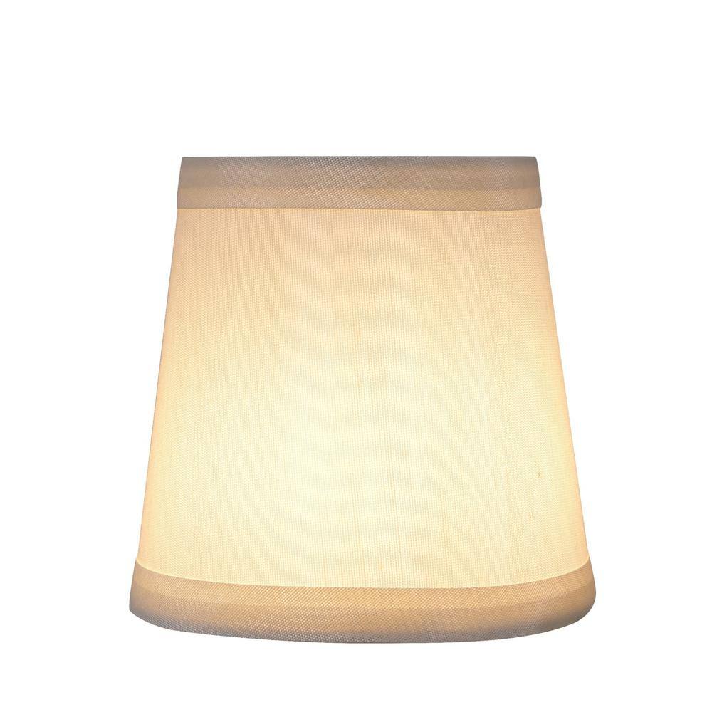 Aspen Creative Corporation 4 in. x 4 in. Off White Hardback Empire Lamp Shade (5-Pack)