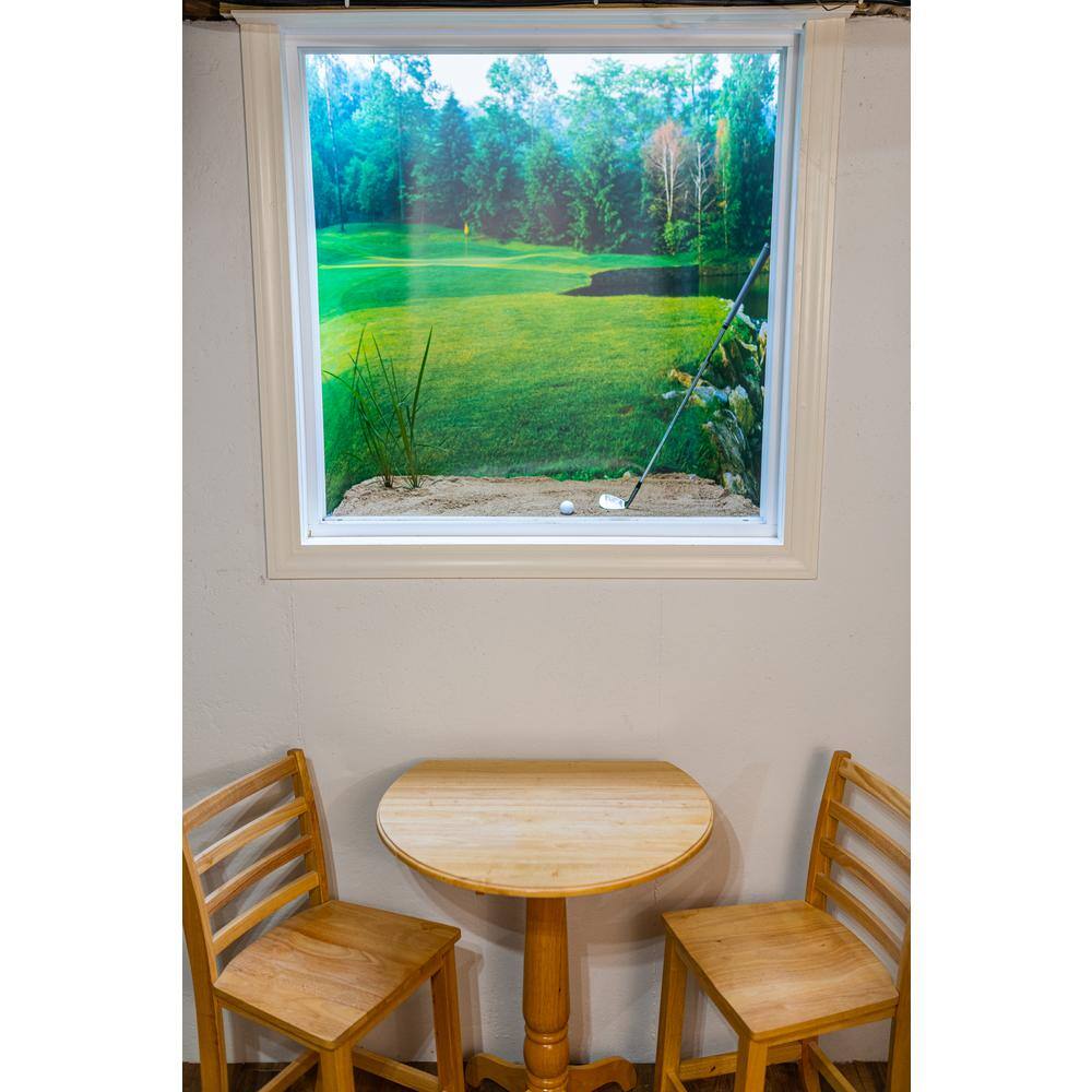 Biggies Woods View - Weather Proof Scene for Window Wells or Wall Mural - 120 in. x 60 in