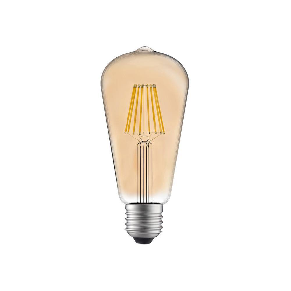 CWI Lighting ST19 Warm White 2700K LED 8W Light Bulb (Set of 10)
