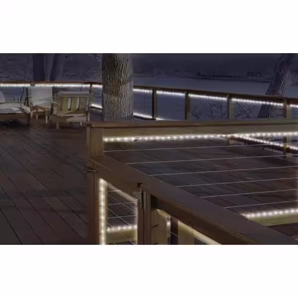 DEERPORT DECOR 16 ft. Soft White All Occasion Indoor Outdoor Mini LED Rope Light Decoration (2-Pack)