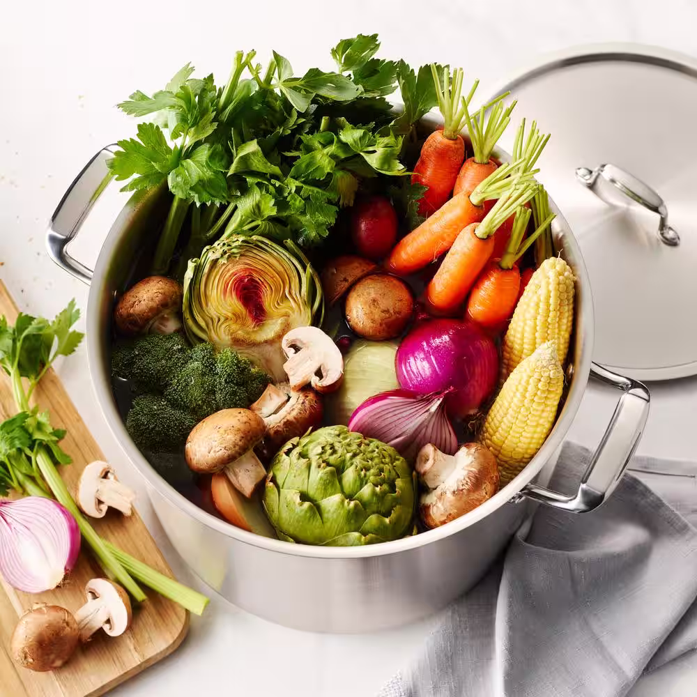 Tramontina 22 qt. Stainless Steel Canning Stock Pot with Rack