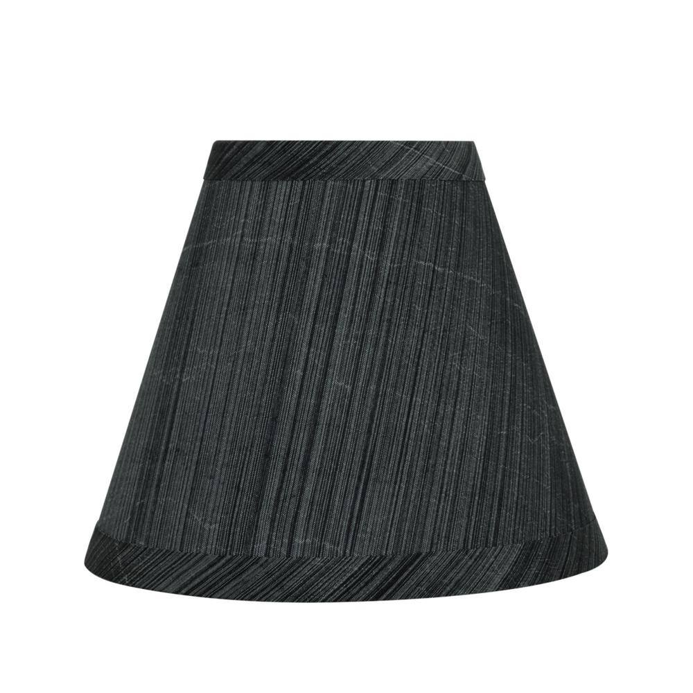 Aspen Creative Corporation 6 in. x 5 in. Grey and Black Hardback Empire Lamp Shade (9-Pack)