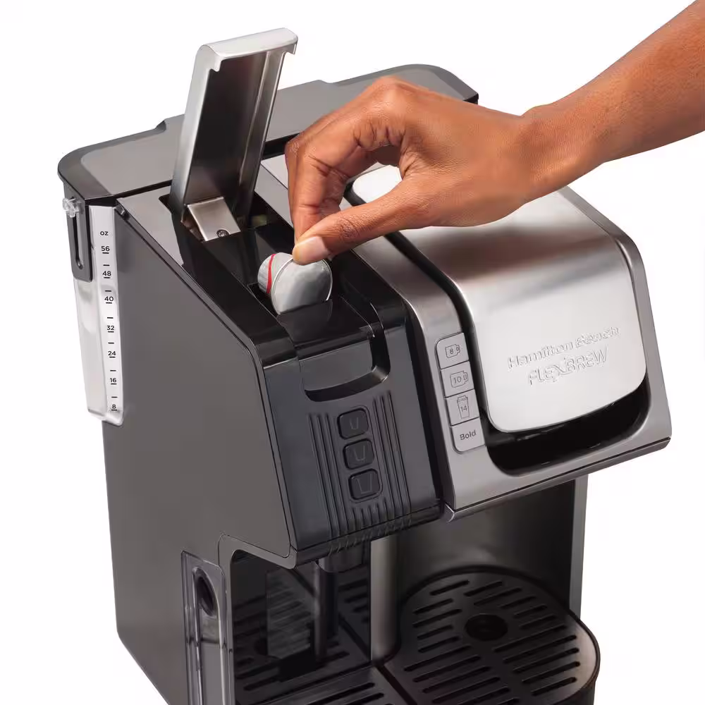 Hamilton Beach FlexBrew Universal 1-Cup Black Drip Single Serve Coffee Maker