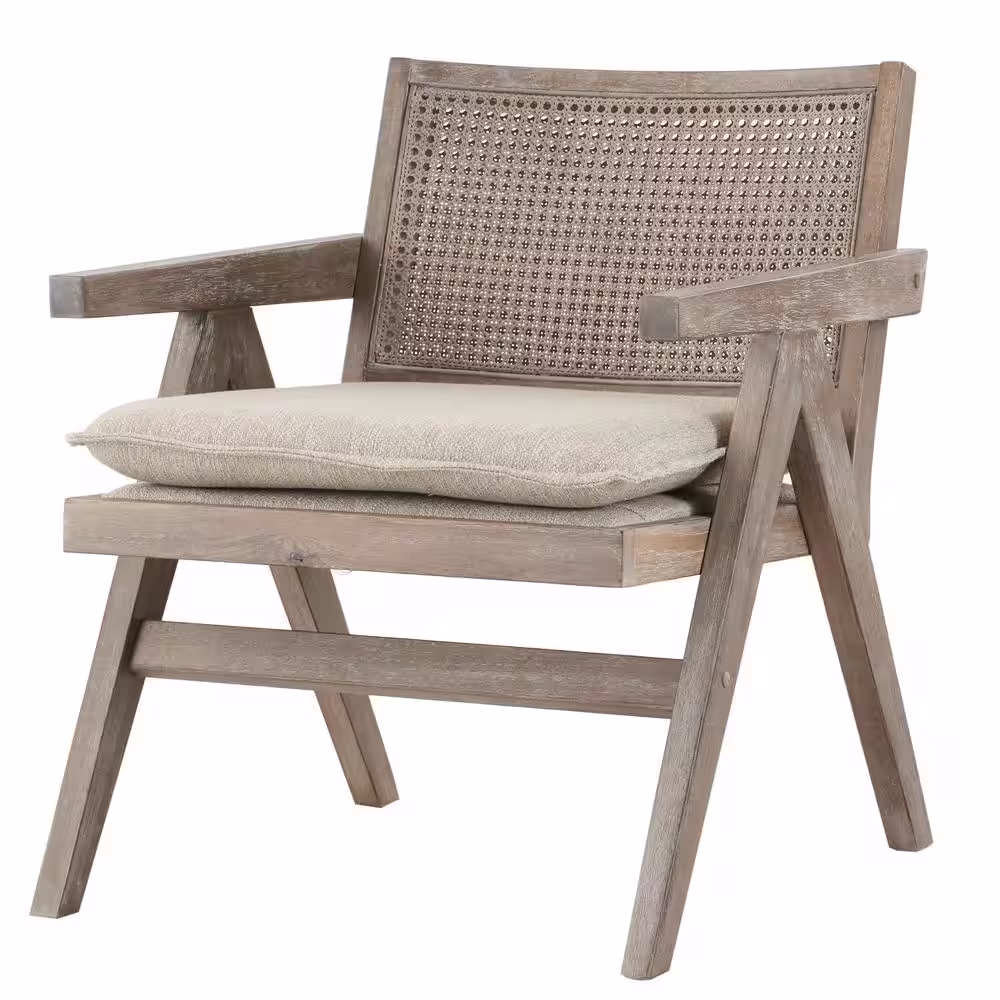 INK+IVY Ventura Grey Mid-Century Accent Arm Chair