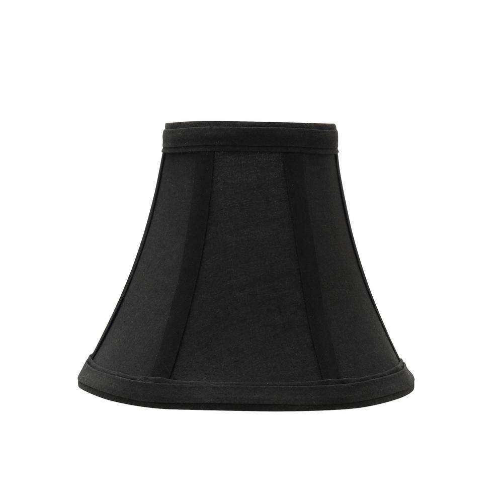 Aspen Creative Corporation 6 in. x 5 in. Black Bell Lamp Shade (6-Pack)