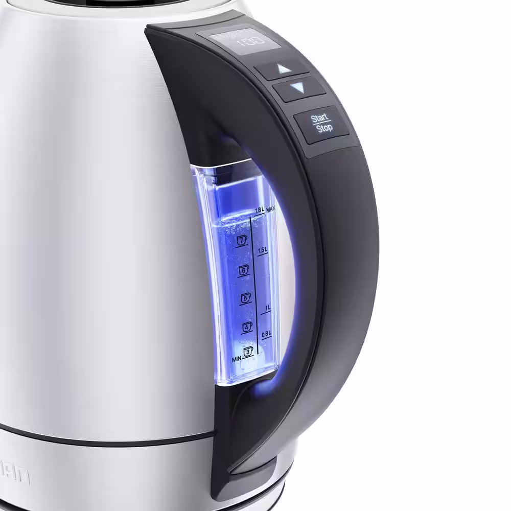 Chefman 7.1-Cup Hot Water Electric Kettle Temperature Control Water Boiler with Keep Warm Automatic Shutoff Stainless