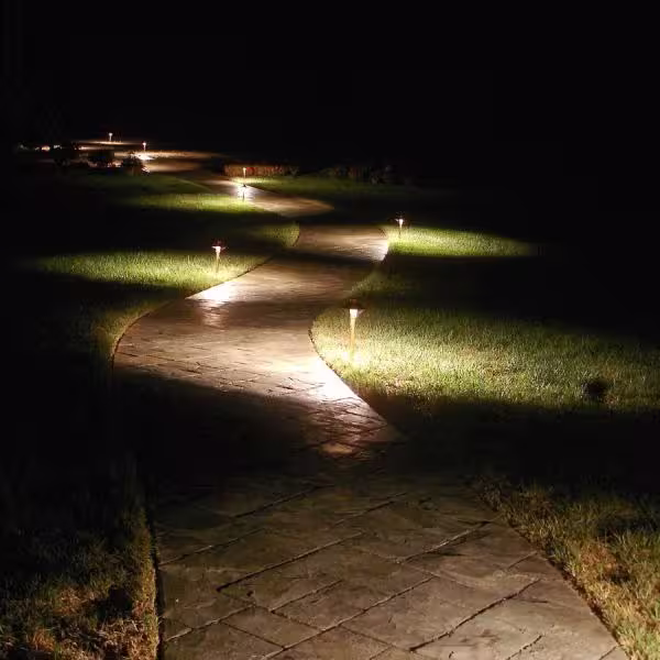 P.M. LIGHTING Professional Series 3-Watt LED Solid Copper Low Voltage Outdoor Landscape Path Light