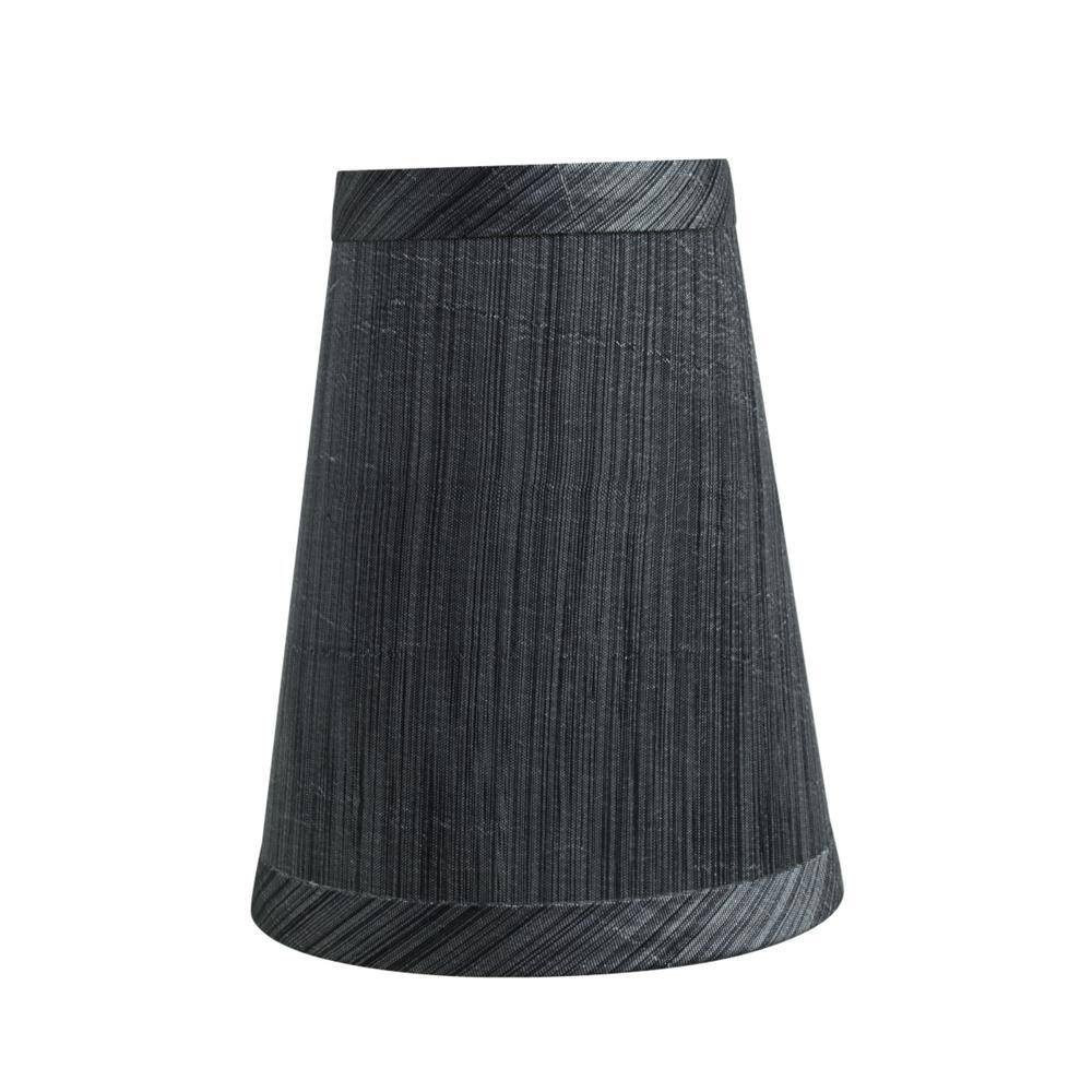 Aspen Creative Corporation 4 in. x 5 in. Grey and Black Hardback Empire Lamp Shade (6-Pack)