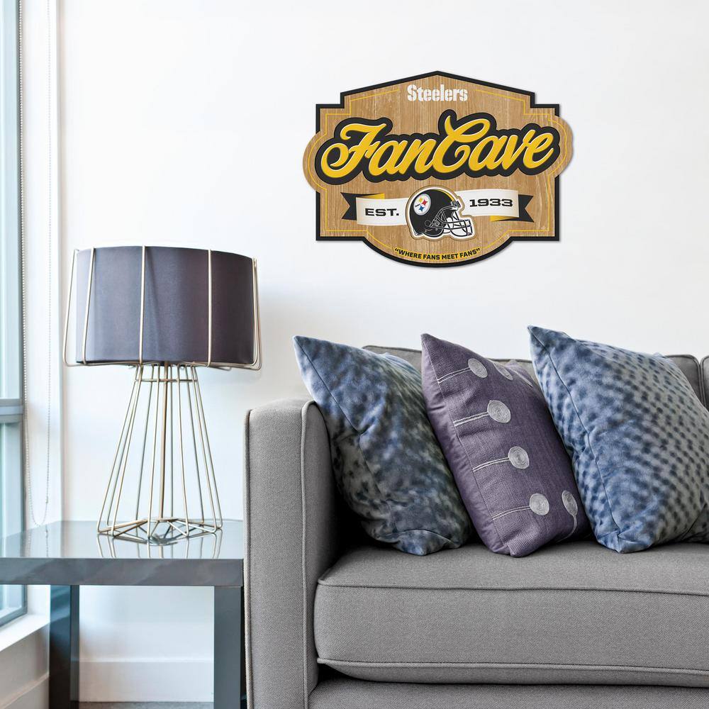 YouTheFan NFL Pittsburgh Steelers Fan Cave Decorative Sign