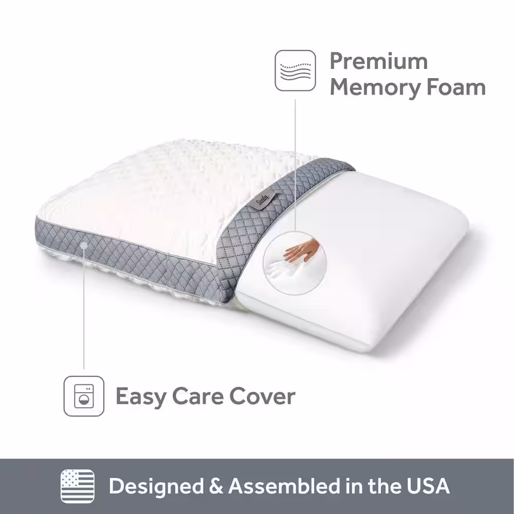 Sealy 24 in. x 16 in. Standard Memory Foam Pillow