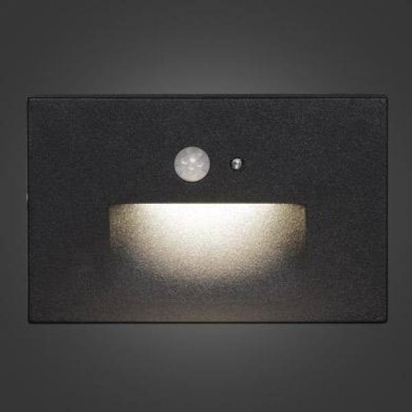 BAZZ Plug-In Black Motion Sensing LED Stair Light