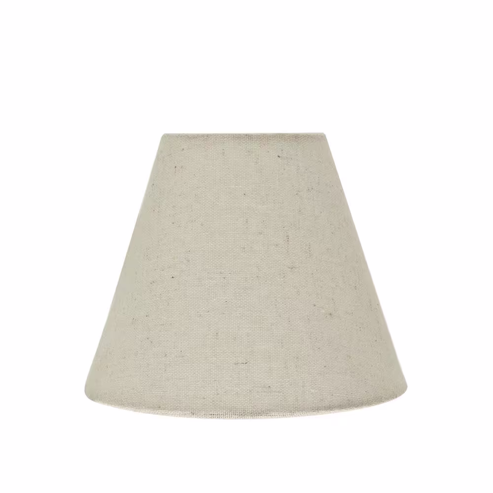 Aspen Creative Corporation 6 in. x 5 in. Oatmeal Hardback Empire Lamp Shade (2-Pack)