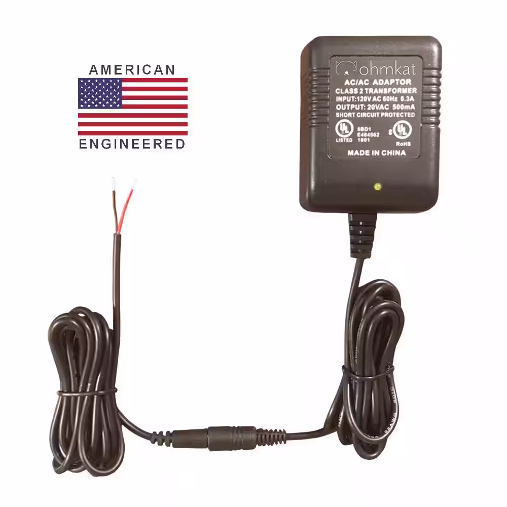 None Video Doorbell Power Supply- Compatible with Nest Hello - No Existing Wiring Required (Black)
