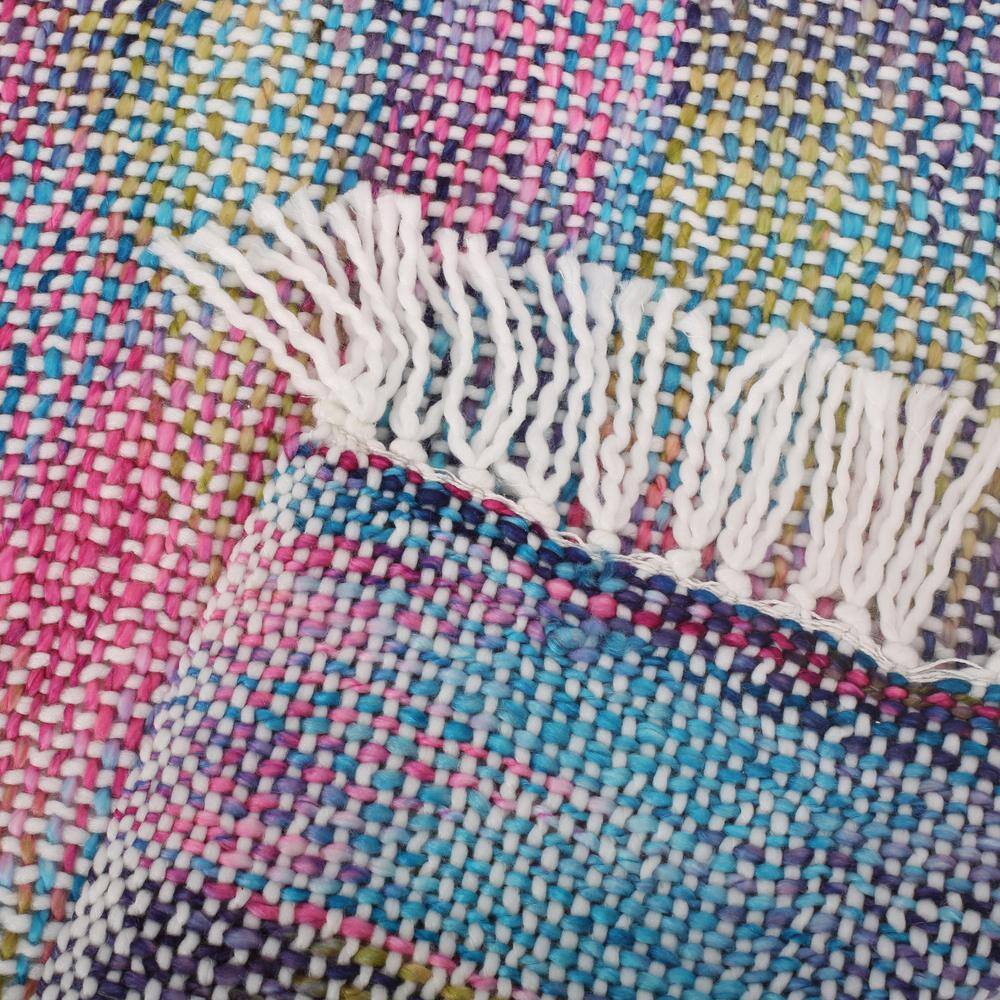 Noble House Dymond Multicolor Fabric Throw Blanket