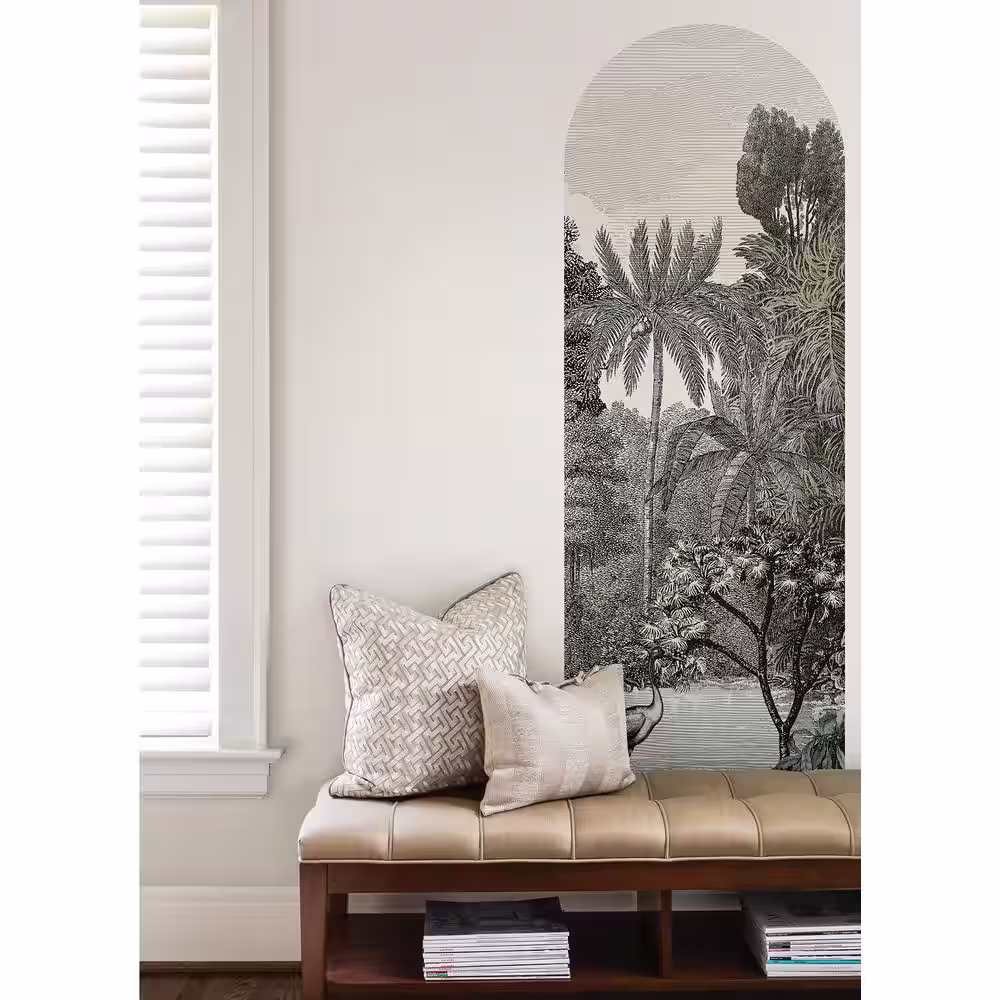 WallPOPs Tropical Green Lagoon Mural Archway Wall Decals