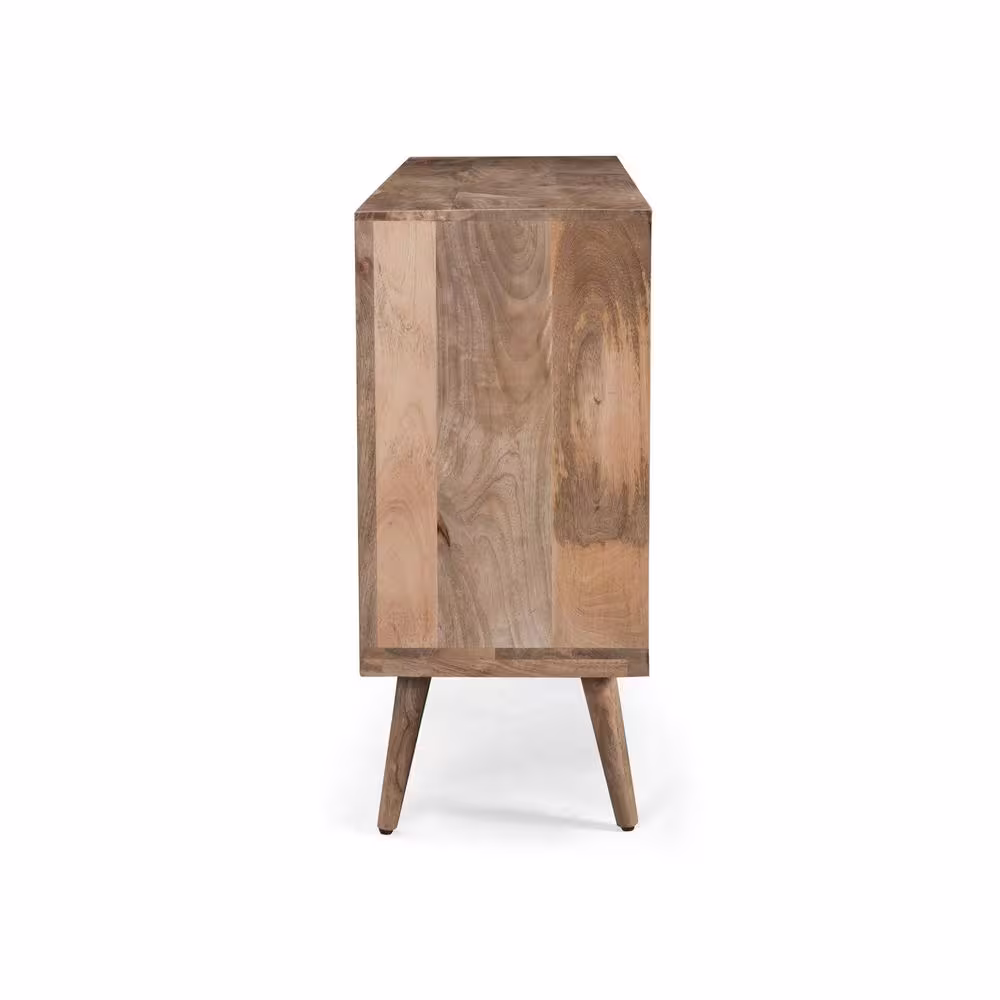 Noble House Latimer 3-Drawer Natural Brown Sideboard