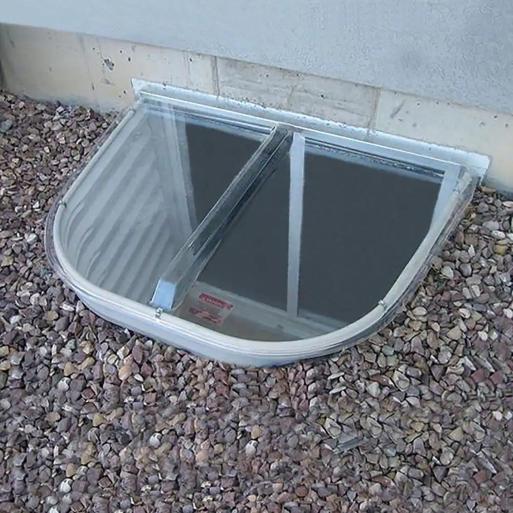 SHAPE PRODUCTS 42 in. W x 25 in. D x 2-1/2 in. H Premium Heavy-Arched Flat Window Well Cover