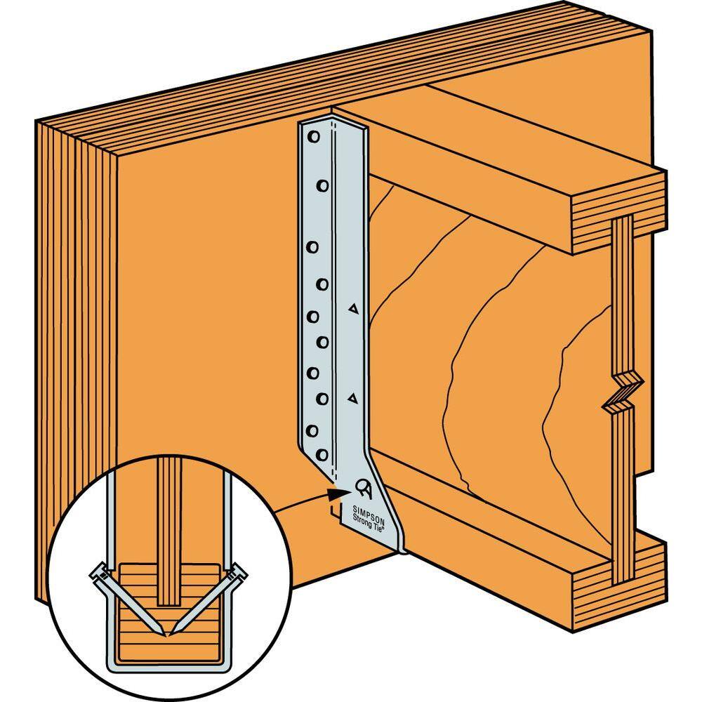 Simpson Strong-Tie MIU Galvanized Face-Mount Joist Hanger for 3-1/2 in. x 11-7/8 in. Engineered Wood